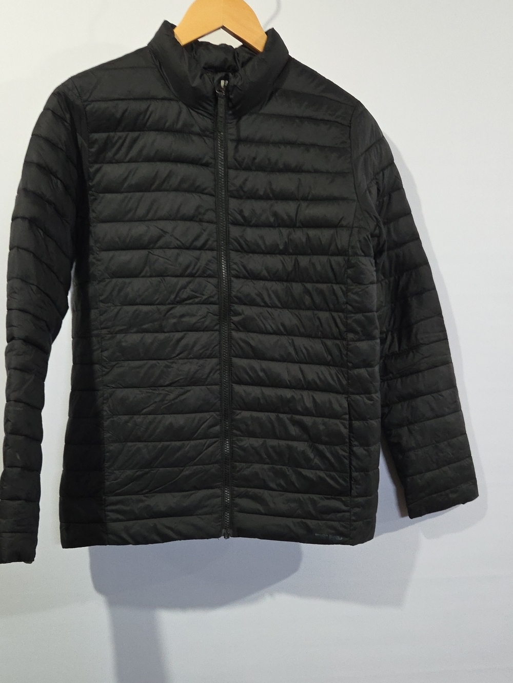 Lands' End Kids Black Quilted Puffer Jacket XL